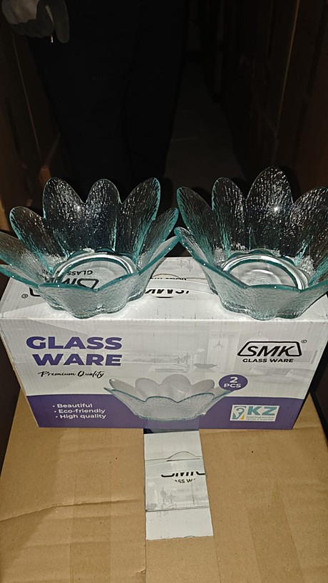 SMK миска 2pcs большой тюльпан синий (12)