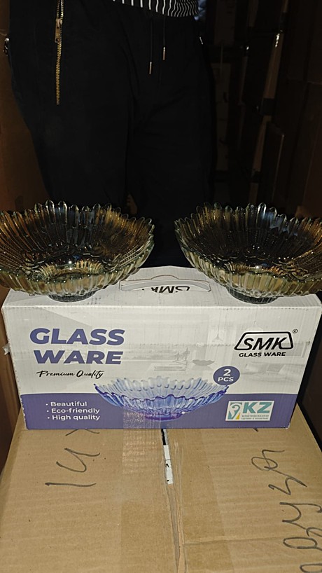 SMK миска 2pcs большой медуза золотой (14)