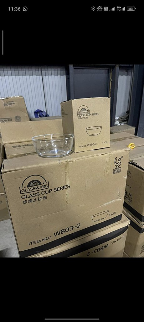 СТЕКЛЯННАЯ МИСКА 1шт W803-2 (48)